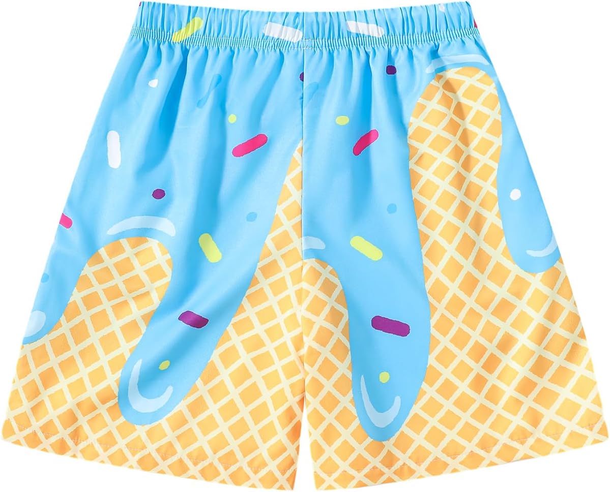 Waisted Beach Shorts with Pocket