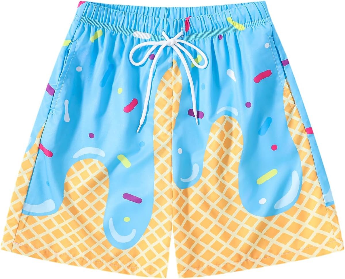 Waisted Beach Shorts with Pocket