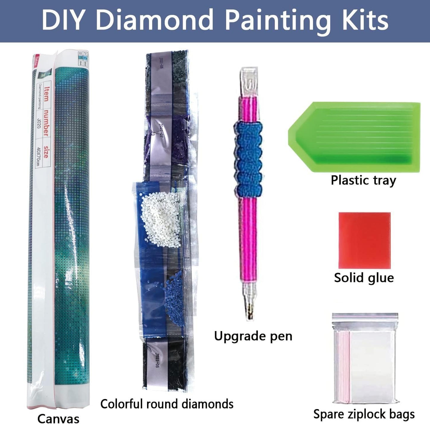 Diamond Painting Kits for Adults. 5D DIY Round Drill Gem Art Paint with Diamonds Dots Crafts
