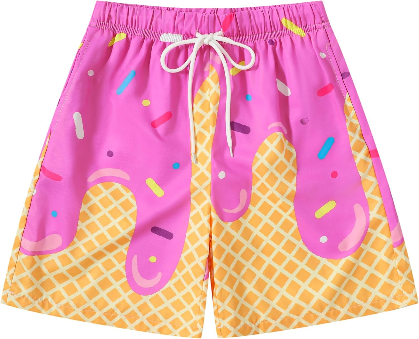 Waisted Beach Shorts with Pocket