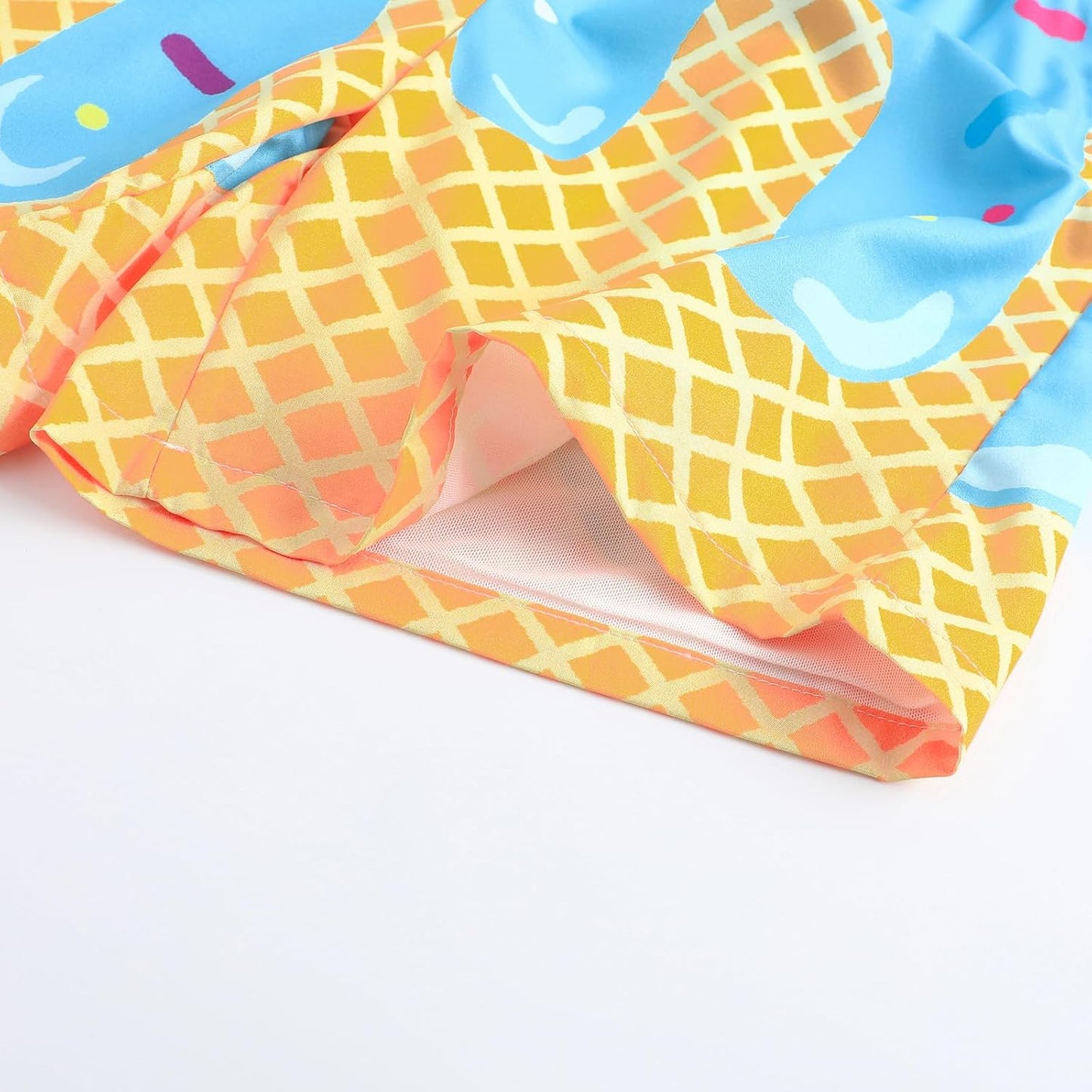 Waisted Beach Shorts with Pocket