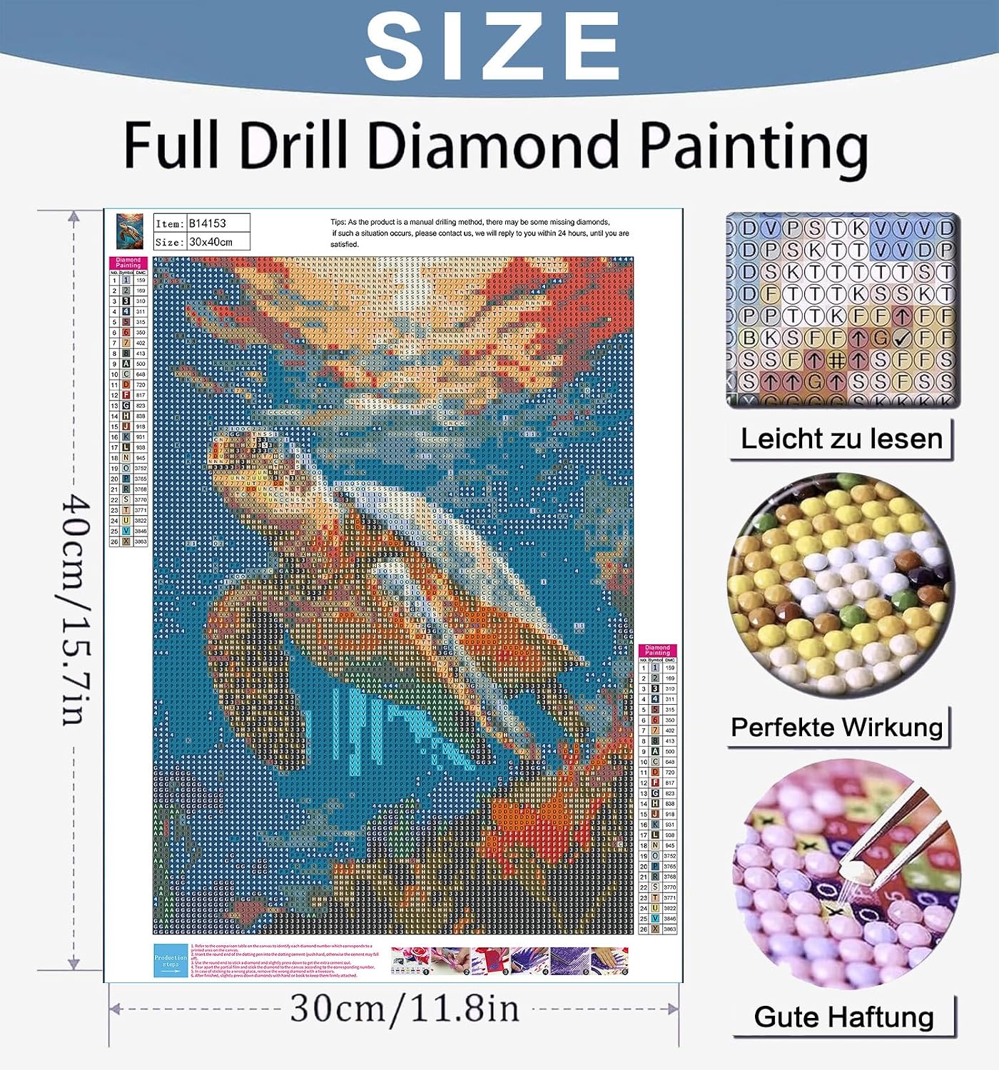 Diamond Painting Kits for Adults. 5D DIY Round Drill Gem Art Paint with Diamonds Dots Crafts