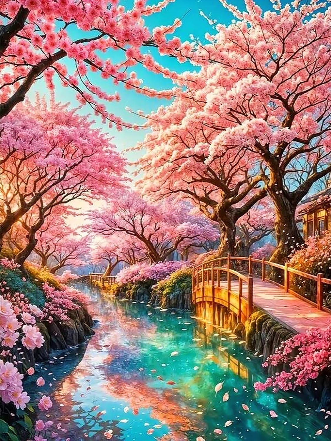 Diamond Painting Kits for Adults. 5D DIY Round Drill Gem Art Paint with Diamonds Dots Crafts